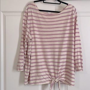 Old Navy Pink 3 Quarter length Knotted Sweater